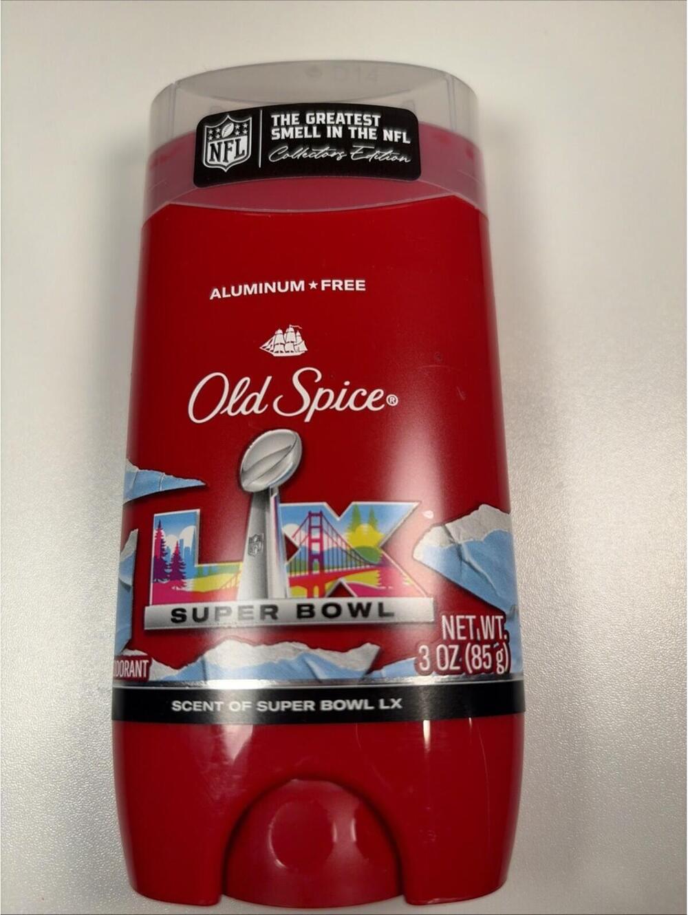 Super Bowl 60 LX Old Spice 3oz Men's Deodorant NFL Collectors Edition